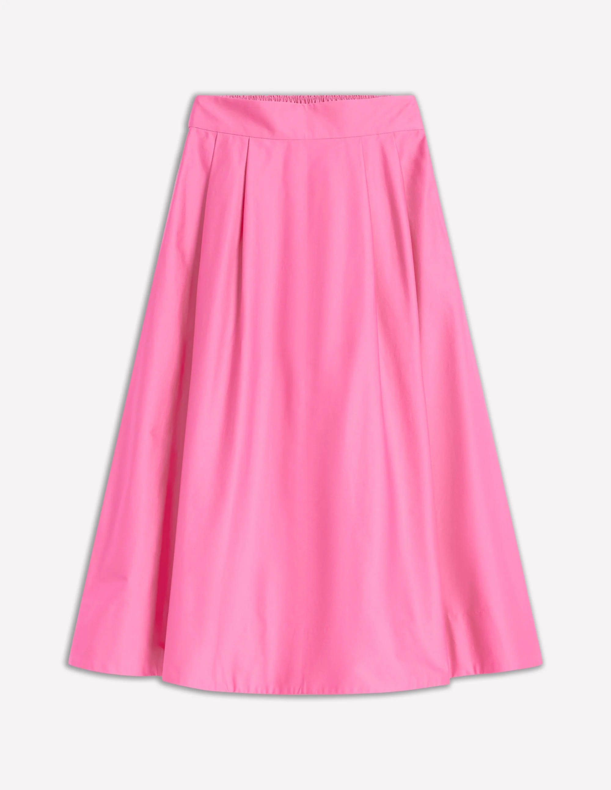 Isabella Cotton Sateen Skirt-Sorbet Pink | Boden UK