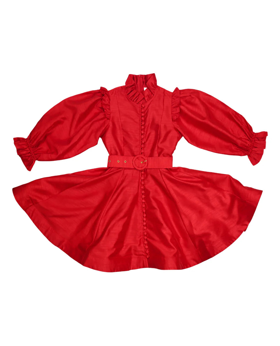 Mary Francis Dress in red | Elizabeth Wilson Designs