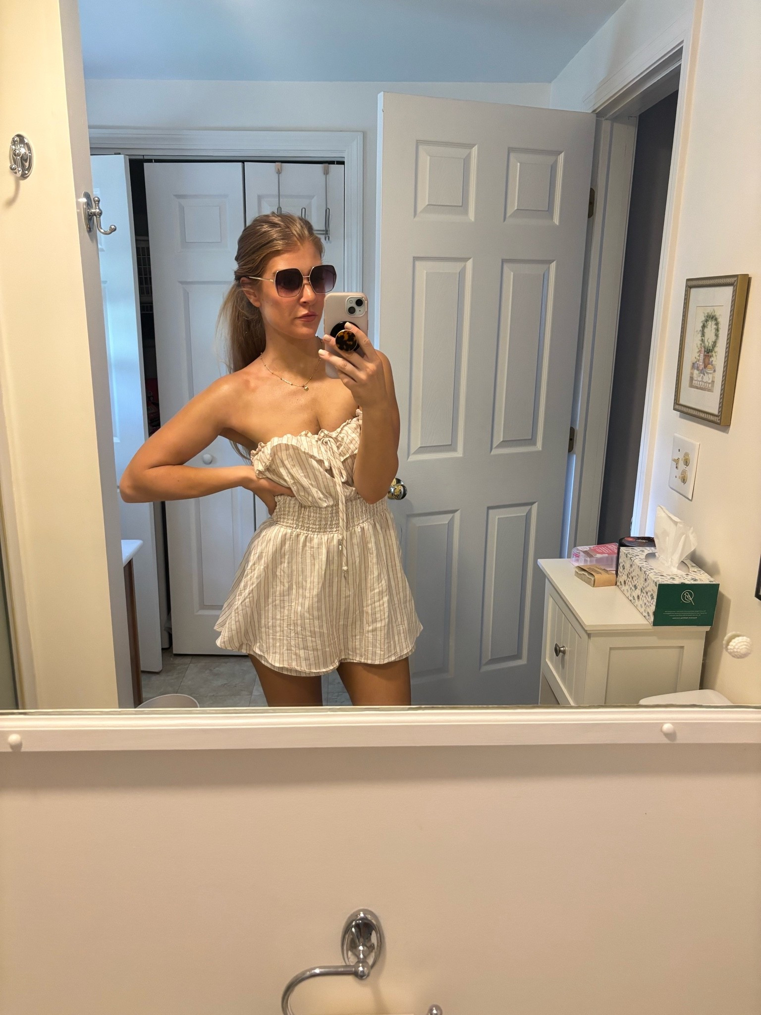Lightweight romper under $10! 🤯 love that it looks like a dress. Great cover up too