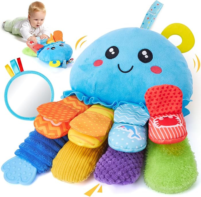 hahaland Baby Sensory Toys 0+ Month - 15 in 1 Soft Tummy Time Toy | Amazon (US)