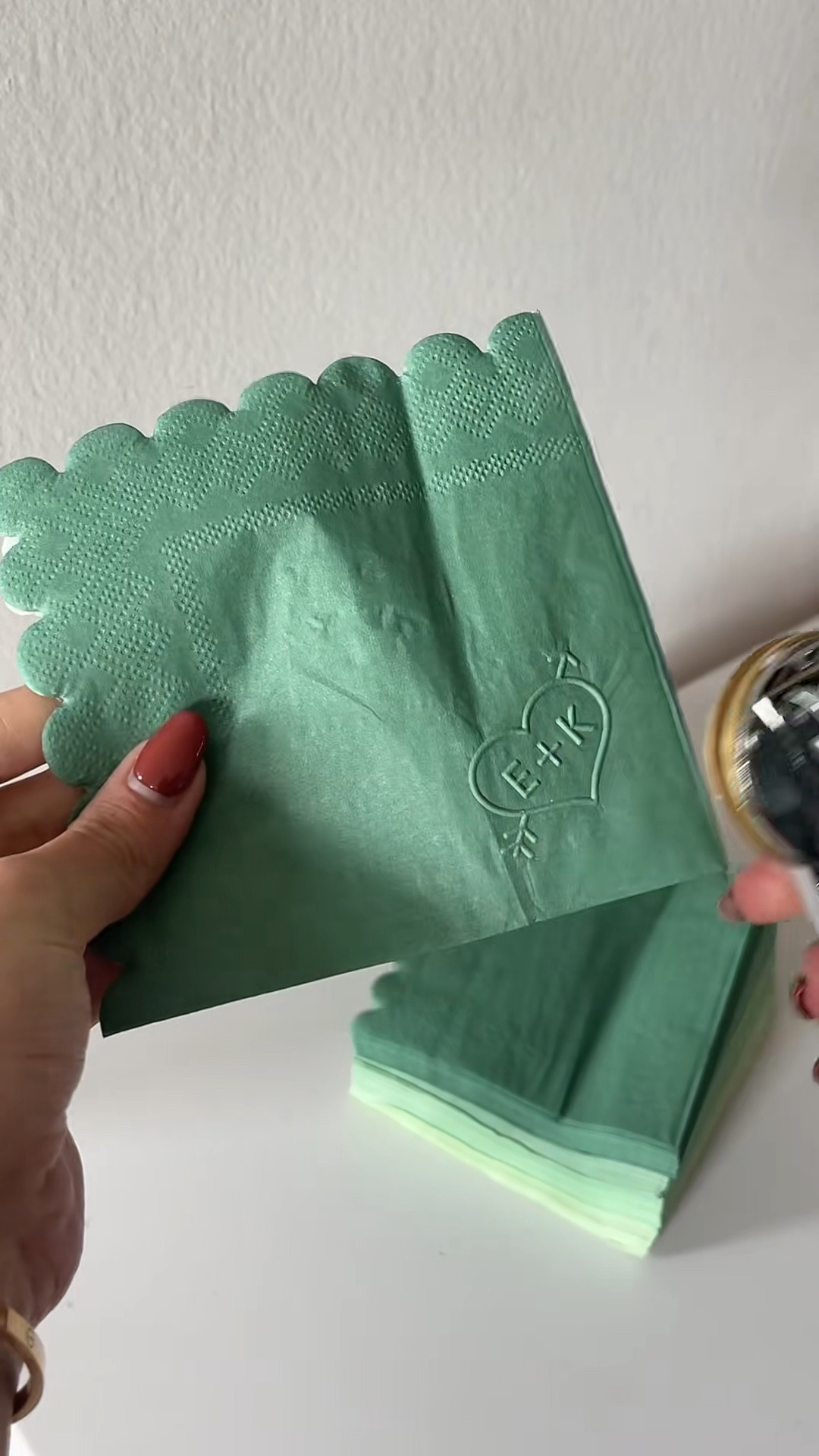 Easiest DIY for a wedding, bridal shower, engagement party, baby shower, etc! Custom napkins make in a pinch 

#LTKWedding