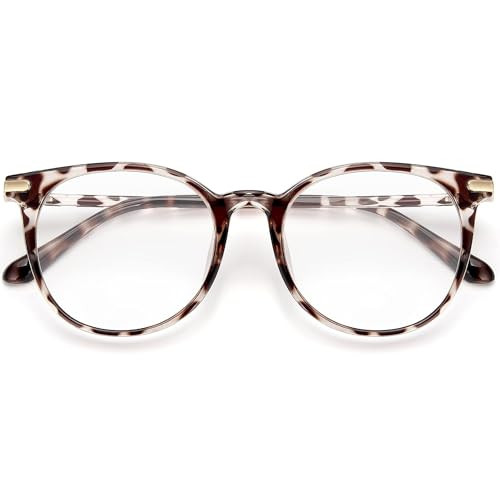 Gaoye Blue Light Blocking Glasses, Retro Round Eyewear Frame Anti Eyestrain Computer Glasses for Women Men (*Leopard) | Amazon (US)