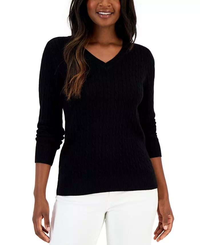 Karen Scott V-Neck Sweaters for Women - Macy's