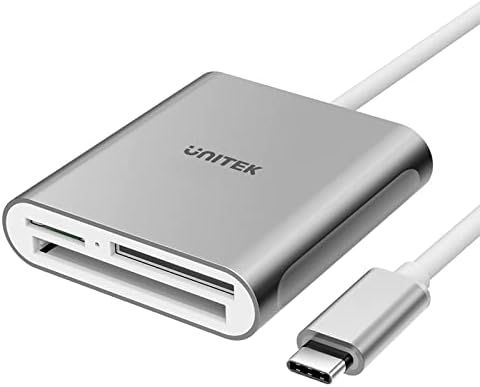 USB C SD Card Reader, Unitek Aluminum 3-Slot USB 3.0 Type-C Flash Memory Card Reader for USB C De... | Amazon (US)