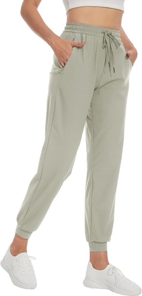 SEVEGO Women's 30"/32"/34"/36" Tall Inseam Joggers Lightweight Sweatpants Zipper Pockets Athletic... | Amazon (US)