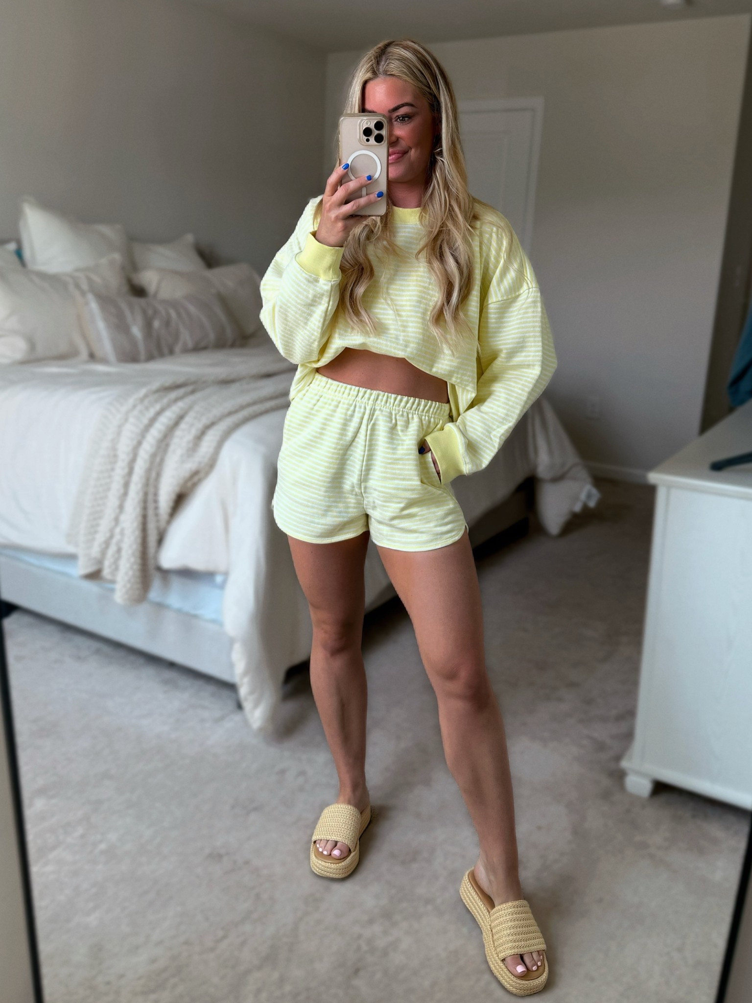 Wearing a small in the shorts and tank top. Medium in the sweatshirt! 

#LTKSummerEdit #LTKSeasonal #LTKU