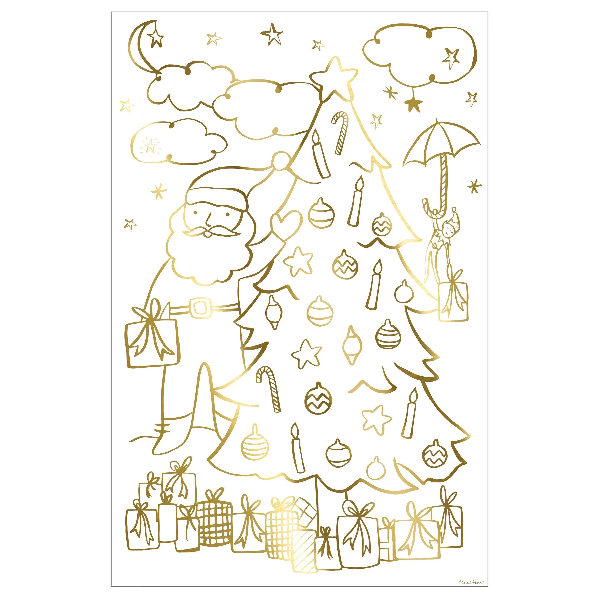 Christmas Coloring Posters (x 2) | Meri Meri