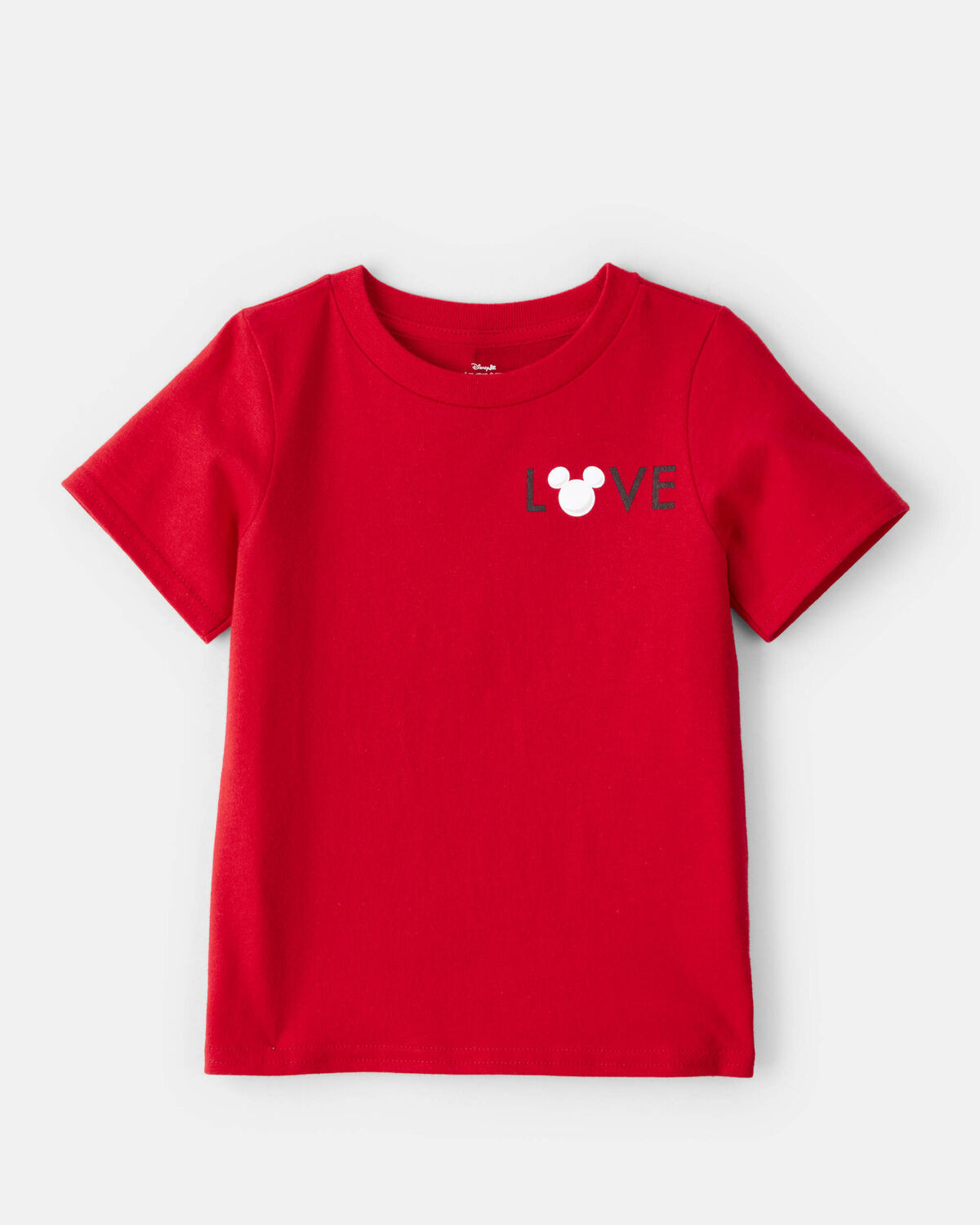 Toddler Boy Valentine's Day Disney© Mickey Mouse Short-Sleeve Graphic Tee - Red | Carter's Inc