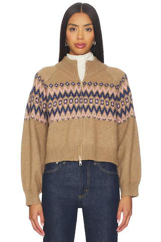 Alma Fairisle Zip Front Cardigan
                    
                    525 America
           ... | Revolve Clothing (Global)