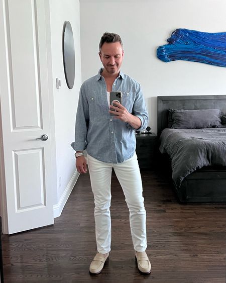 It’s time to break out the white jeans! Off to a casual summer dinner.

#LTKSeasonal #LTKMens #LTKStyleTip