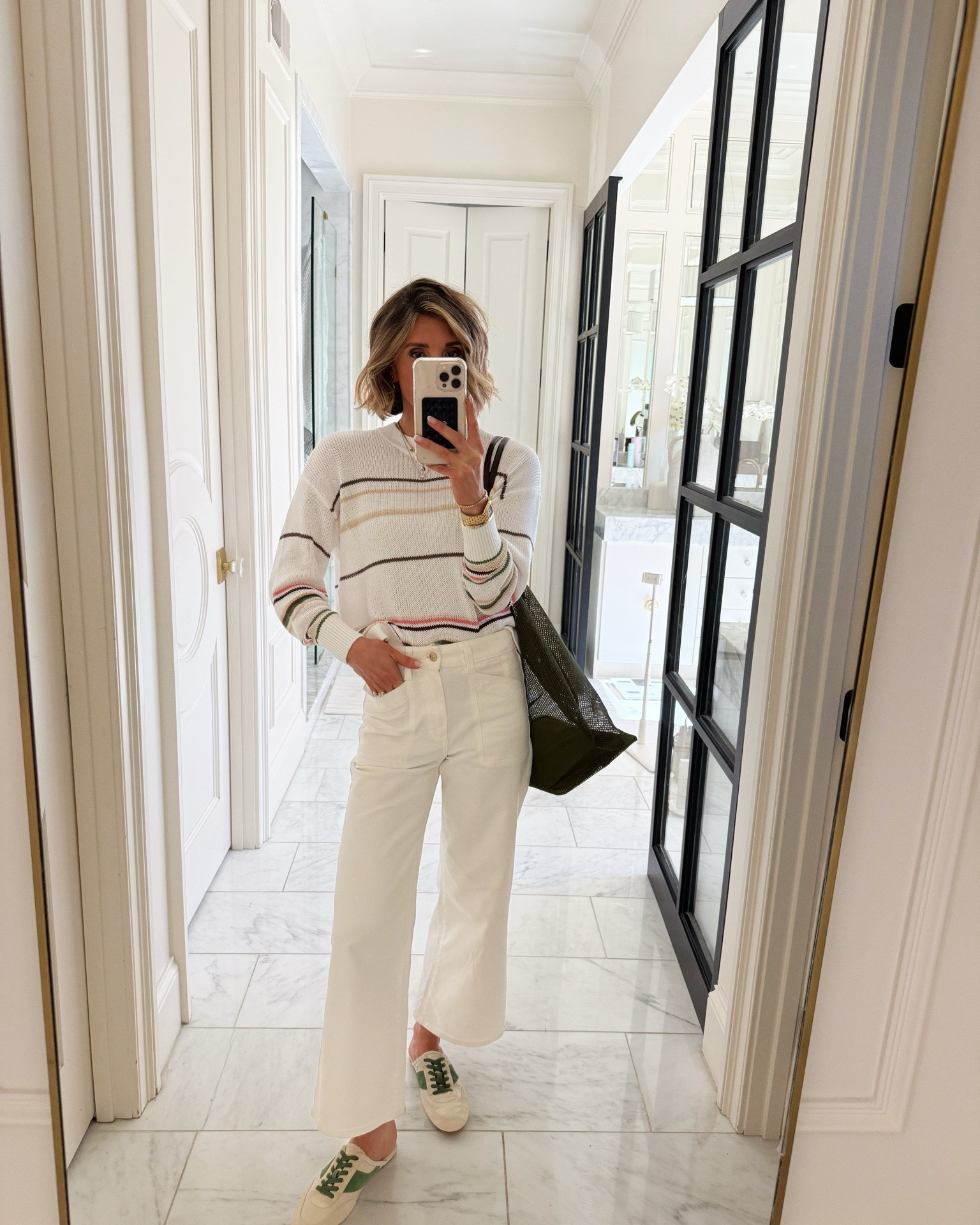 Casual spring denim outfit. I'm wearing a size small in the sweater and my jeans fit true to size.

#LTKsummer #LTKjeans