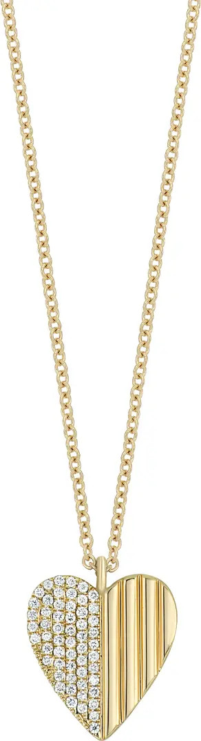 BL Icon Diamond Heart Pendant Necklace | Nordstrom