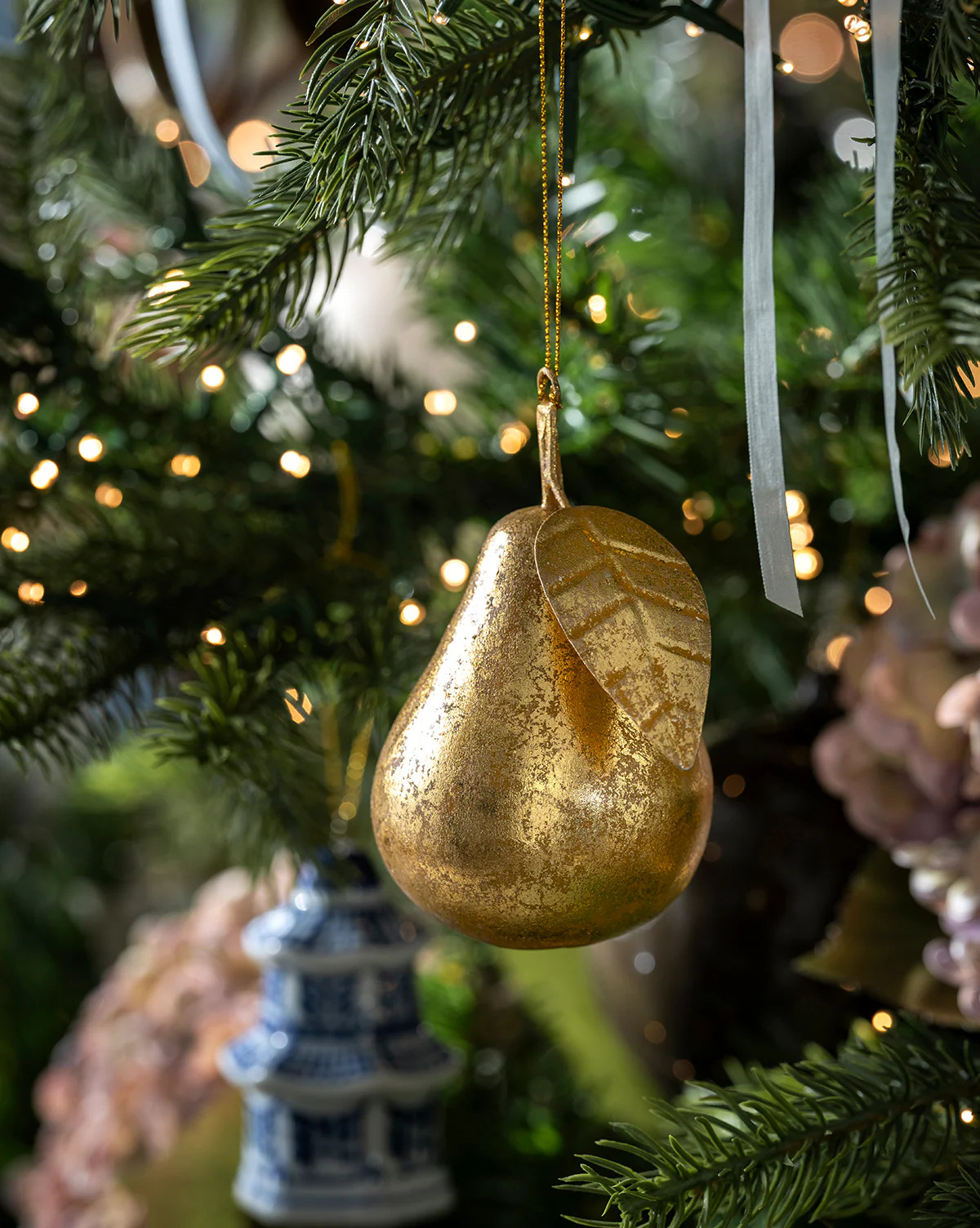 Gilded Pear Ornament | McGee & Co. (US)