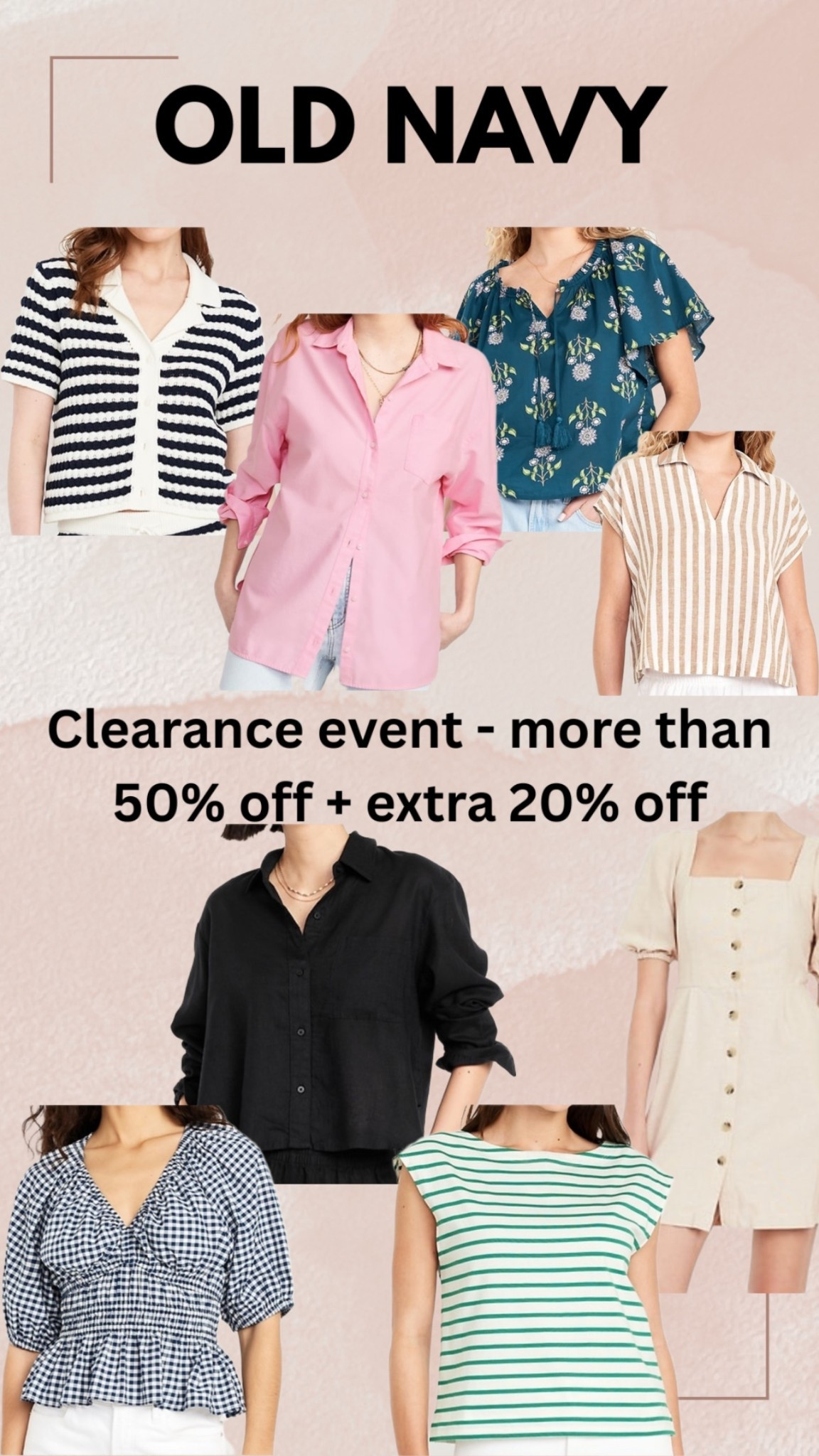 Clearance Event - Old Navy - min 50% off + extra 20% off at checkout - Multiple styles for women, men, kids, babies 🫶🏻

#LTKFindsUnder50 #LTKFallSale #LTKSaleAlert