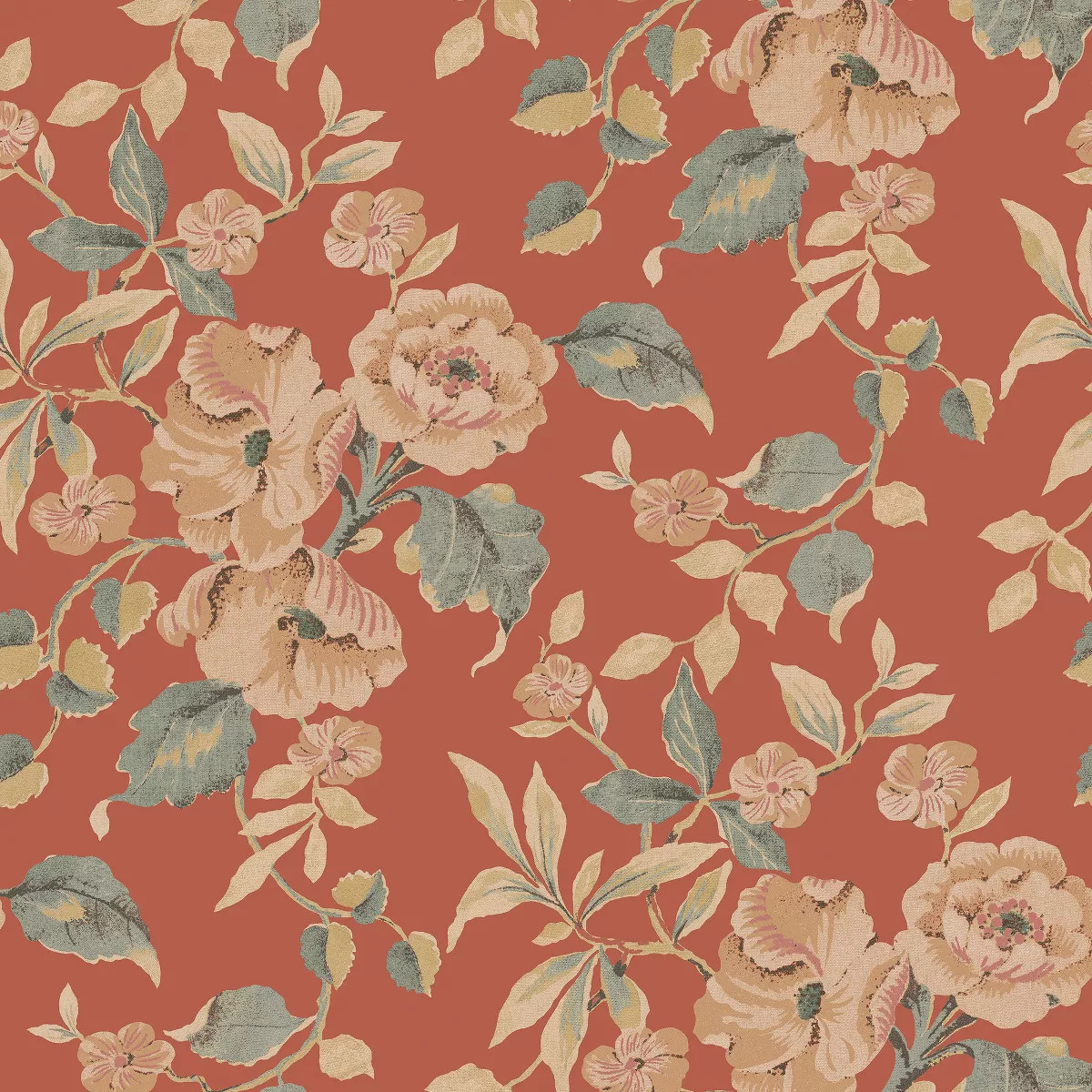 Laura Ashley Alyworth Trail Terracotta Wallpaper | Target