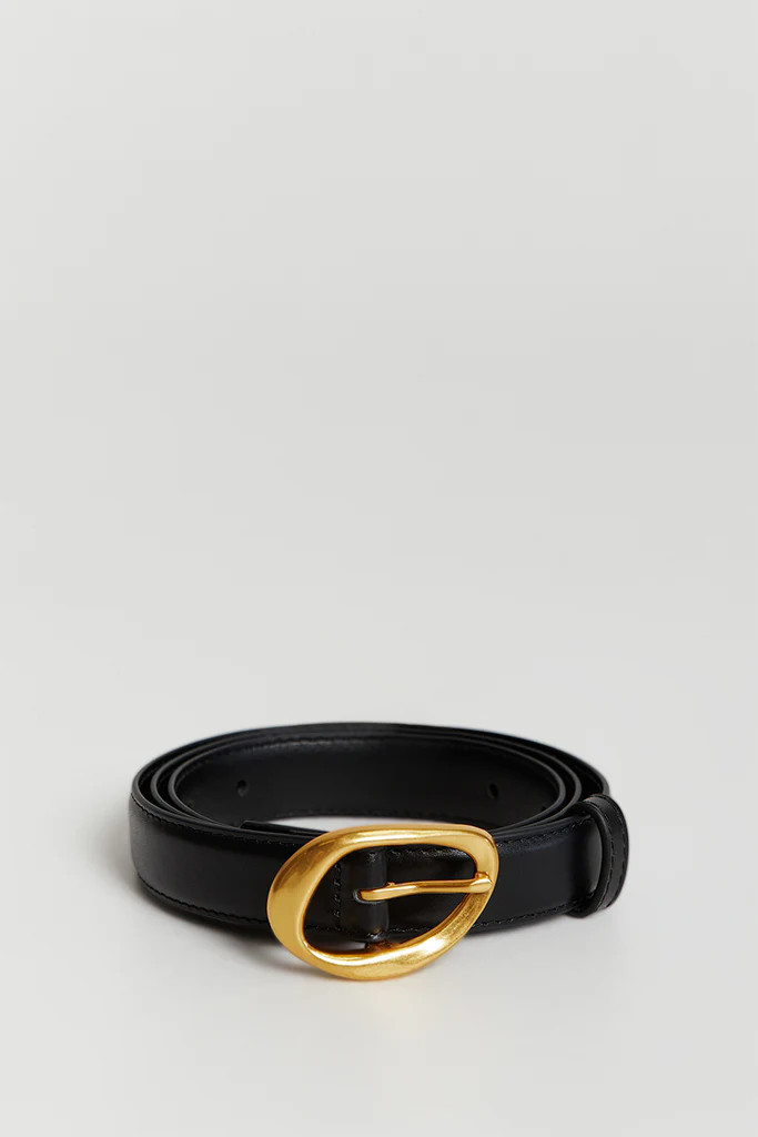 MARGOT BLACK LEATHER BELT | DISSH