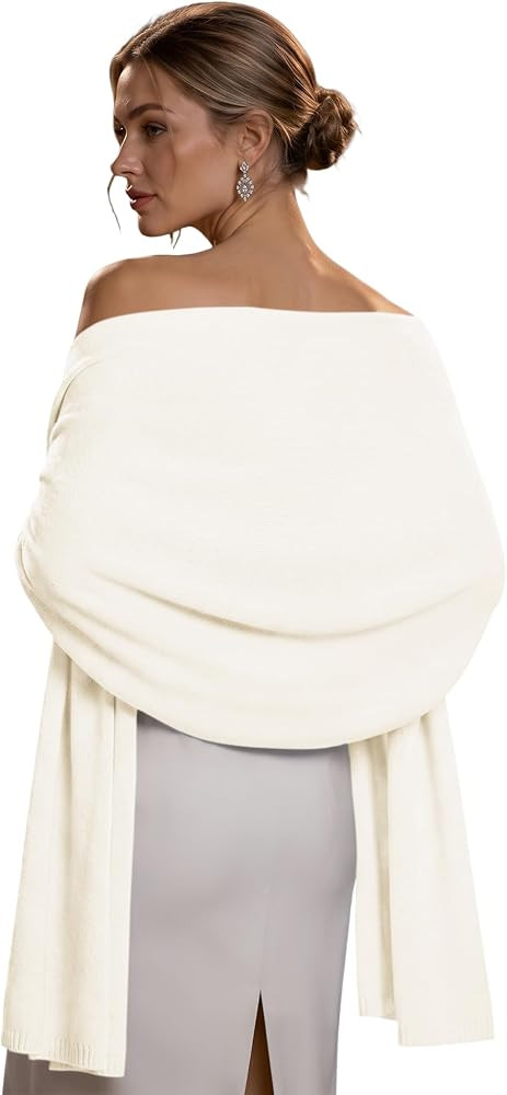 LOMON Elegent Wool Blend Pashmina Wraps for Women dressy shawl wraps fall 2026 | Amazon (US)