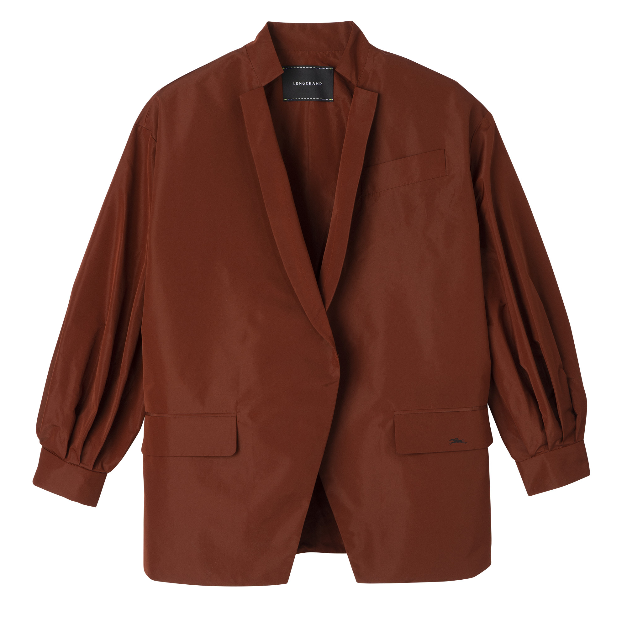 Kimono jacket Chestnut - Technical taffeta | Longchamp US | Longchamp