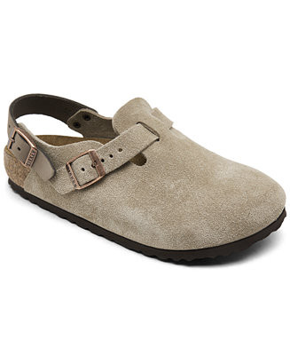 Birkenstock Women's Tokio Birkibuc Clogs from Finish Line - Macy's | Macy's