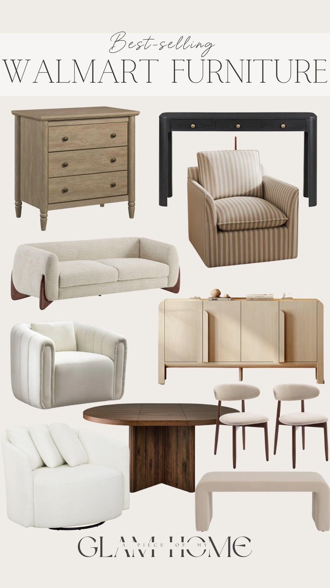 Best-selling Walmart furniture! 


Entryway furniture, console table, accent chair, dining table, couch, nightstand, dining chairs, affordable home, looks for less 

#LTKU #LTKHoliday #LTKHome