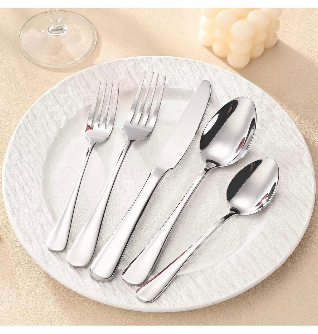 20-Piece Silverware Set, Stainless Steel Flatware Set Service for 4, Food Grade Cutlery Utensil Set for Home Restaurant, Include Knife Forks Spoons Set, Mirror Polished Dishwasher Safe


#LTKHome #LTKSaleAlert #LTKfoodie