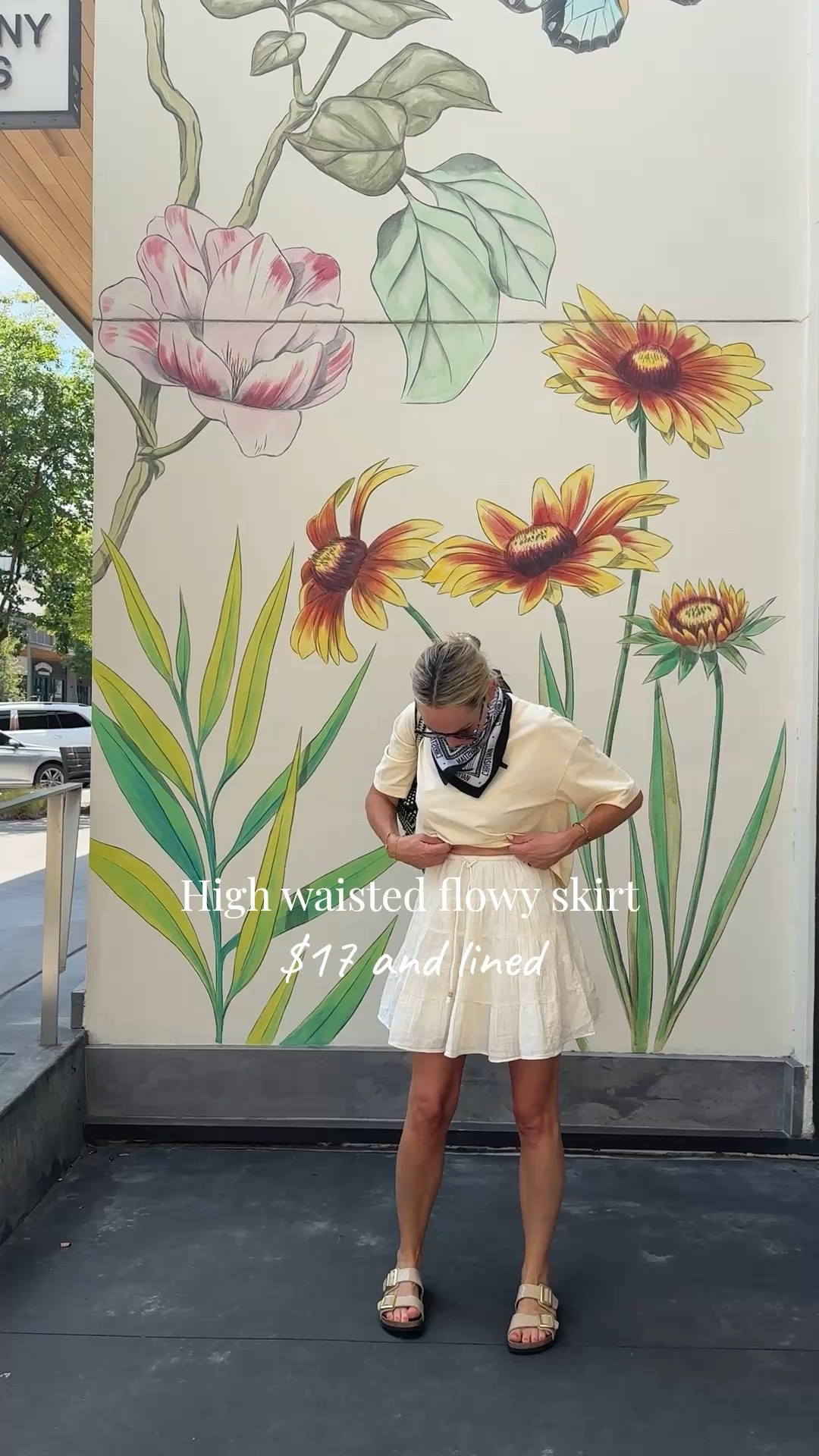 Summer into fall - darling White, high waisted and lined skirt. $17. 
Modest length, so nice! 

Easy outfit, affordable and goes with everything!

#LTKSaleAlert #LTKTall