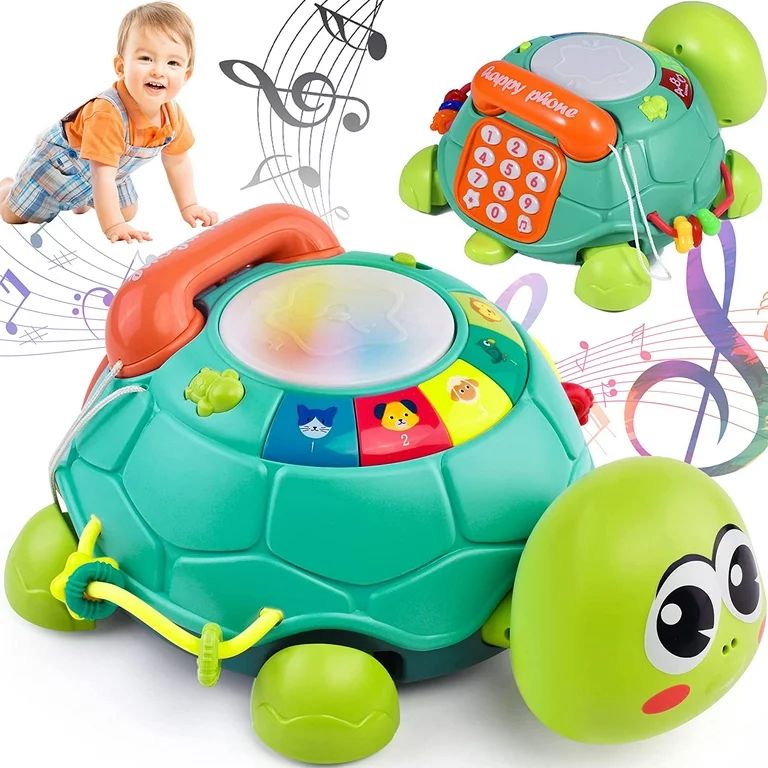 Boxgear Musical Turtle Toy - Baby Crawling Toys for Babies 18+ Months - Learning with Sound, Musi... | Walmart (US)