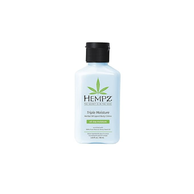 Hempz Natural Triple Moisture Herbal Whipped Body Creme with 100% Pure Hemp Seed Oil for 24-Hour ... | Amazon (US)