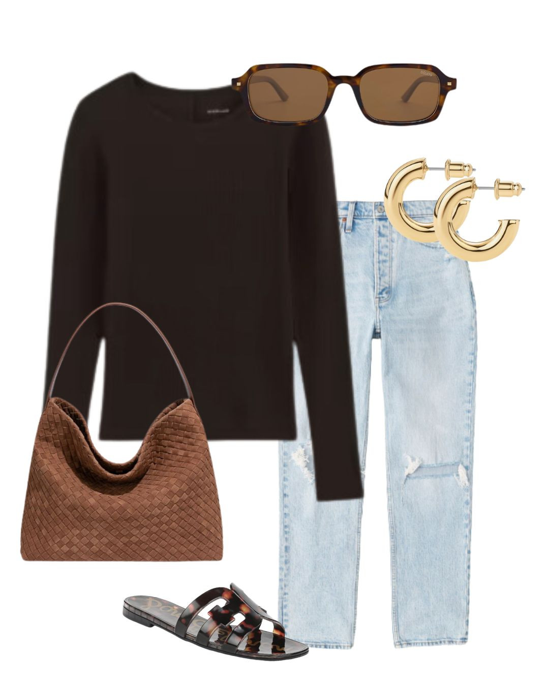 Styled spring outfit from the 2026 year round capsule wardrobe 