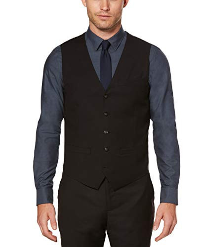 Perry Ellis Men's Solid Vest, XX-Large, Black | Amazon (US)