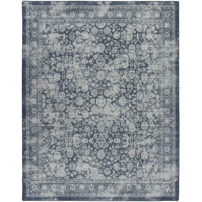 Goutier Camak Denim Fade Oriental Area Rug | Wayfair North America