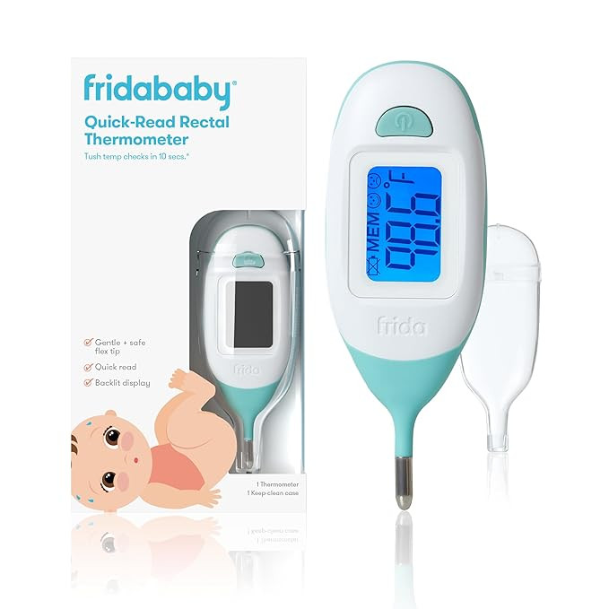 Frida Baby Rectal Thermometer for Baby Digital Fever Thermometer for Babies, Newborns & Infants, ... | Amazon (US)