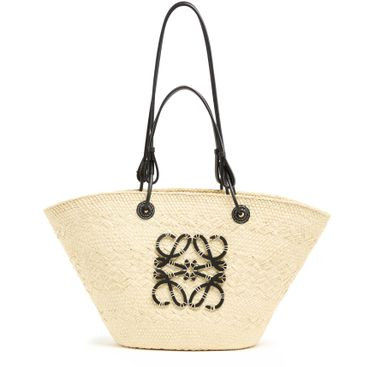 Anagram basket in Iraca palm and calf leather - LOEWE | 24S US