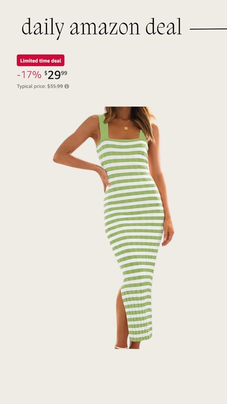 Daily Amazon deal: striped dress 

Amazon deals, Amazon finds, Amazon fashion 

#LTKFindsUnder50 #LTKSaleAlert