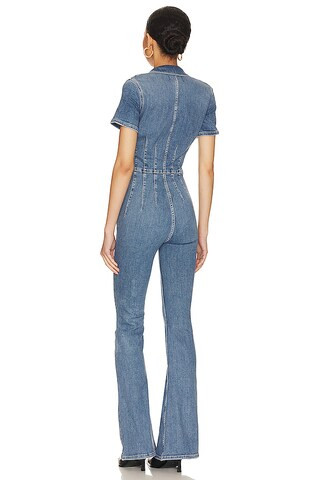 Jayde Flare Jumpsuit in Sunburst Blue | Revolve Clothing (Global)