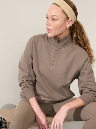 Forever Fleece 1/4 Zip Sweatshirt | Athleta