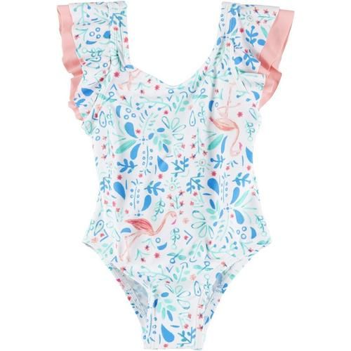 Toddler Girls Flamingo Ruffle Sleeves Swimsuit | Bealls
