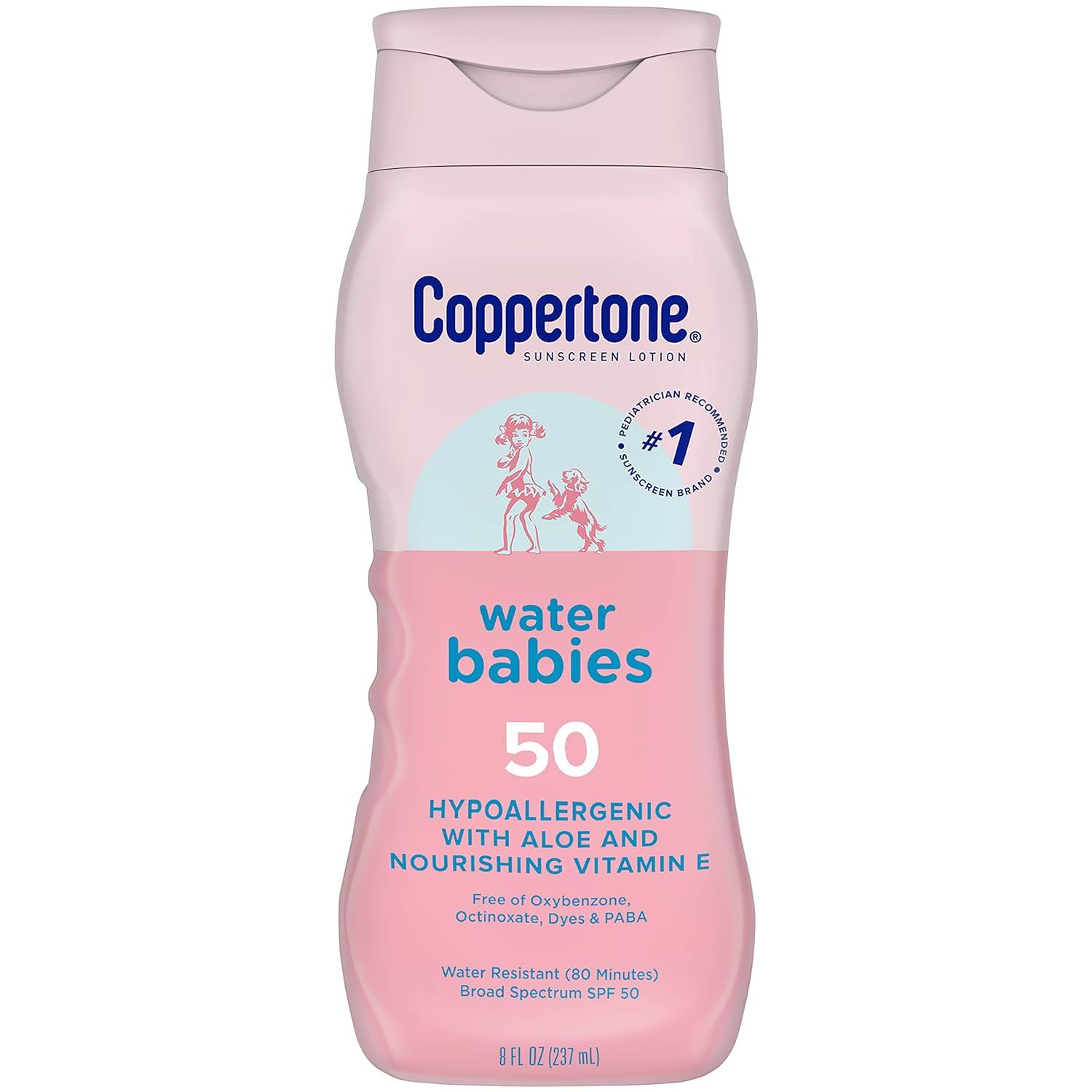 Coppertone Water Babies Sunscreen Lotion SPF 50, Pediatrician Recommended, Water Resistant, 8 Fl ... | Amazon (US)