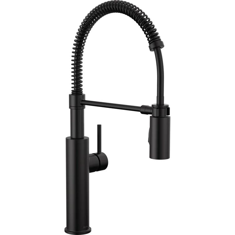 18803-BL-DST Antoni Pull Down Sprayer Kitchen Sink Faucet, Pro Commercial Style Pull Down Kitchen... | Wayfair North America