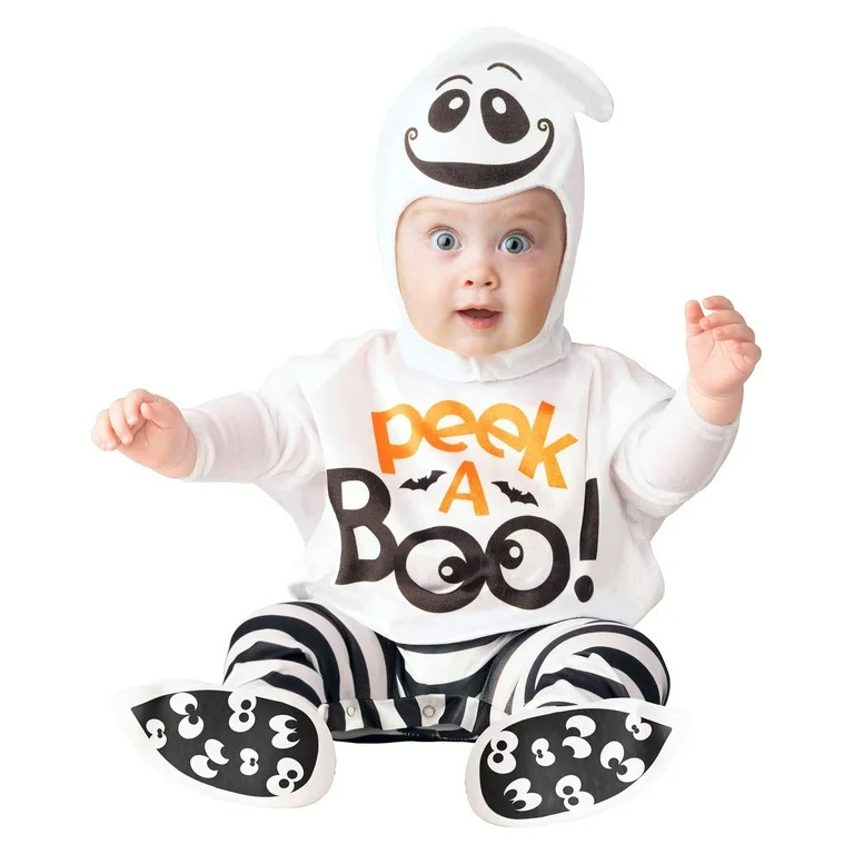 Giggly Ghost Halloween Costume for Infant, Size 0-6M, by Way to Celebrate | Walmart (US)