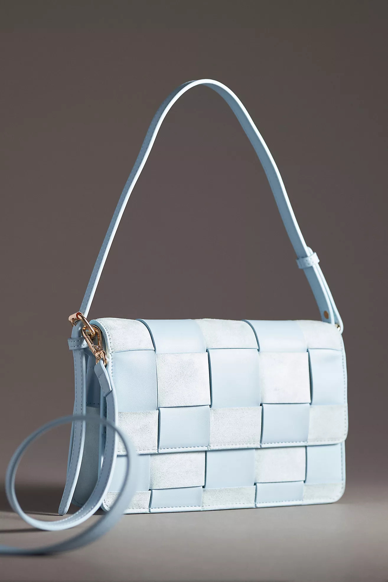 Faux-Suede Woven Shoulder Bag | Anthropologie (US)