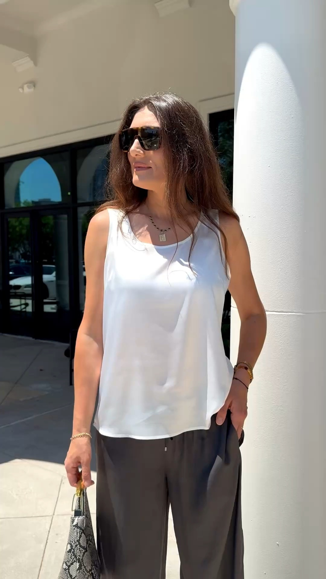 This silk cami is one of those pieces that instantly elevates any outfit. The fabric feels super soft and lightweight, with a beautiful flow that doesn’t cling. I love how easy it is to dress up or down—paired with trousers for a polished look or denim for everyday.

#LTKMothersDay #LTKootd #LTKgrwm