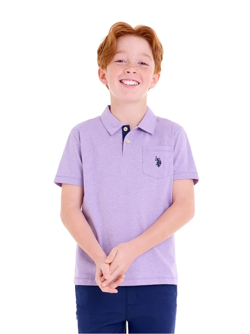 U.S. Polo Assn. Boys Everyday Play Jersey Polo, Sizes 4-18 | Walmart (US)