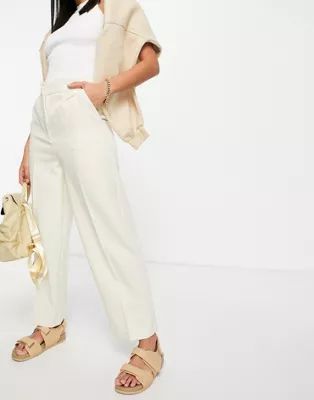 Vero Moda stretch ankle pants in cream | ASOS (Global)