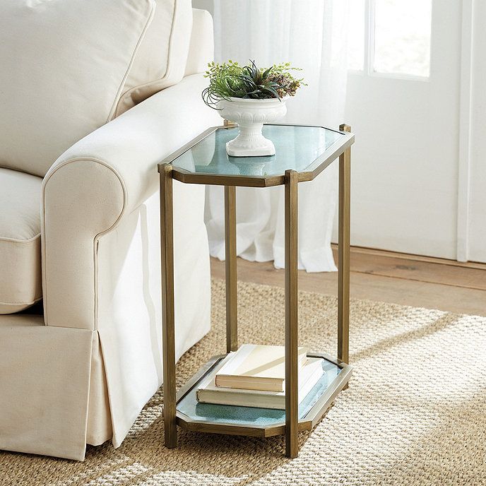 Kendall Rectangle Glass Side Table | Ballard Designs, Inc.