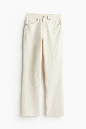 Slim Regular Ankle Jeans - Cream - Ladies | H&M GB | H&M (UK, MY, IN, SG, PH, TW, HK)