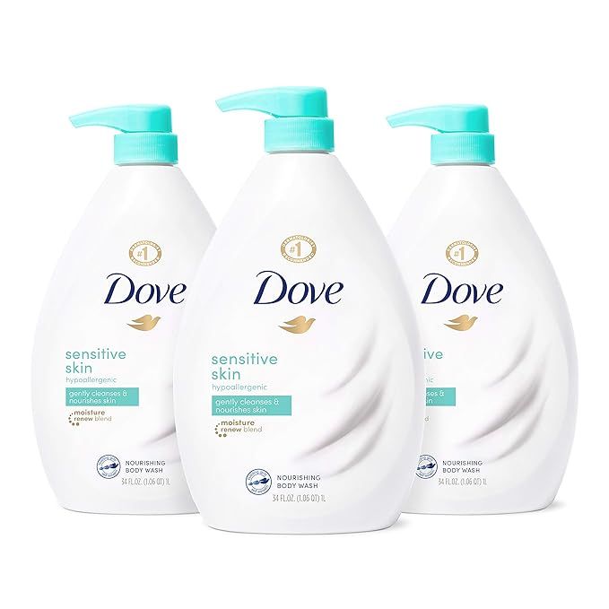 Dove Body Wash Hypoallergenic and Sulfate Free Body Wash Sensitive Skin Effectively Washes Away B... | Amazon (US)