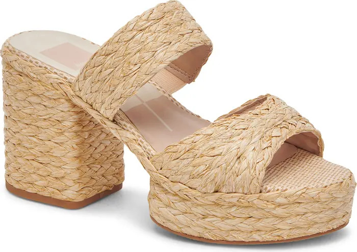 Latoya Raffia Platform Sandal (Women) | Nordstrom Rack