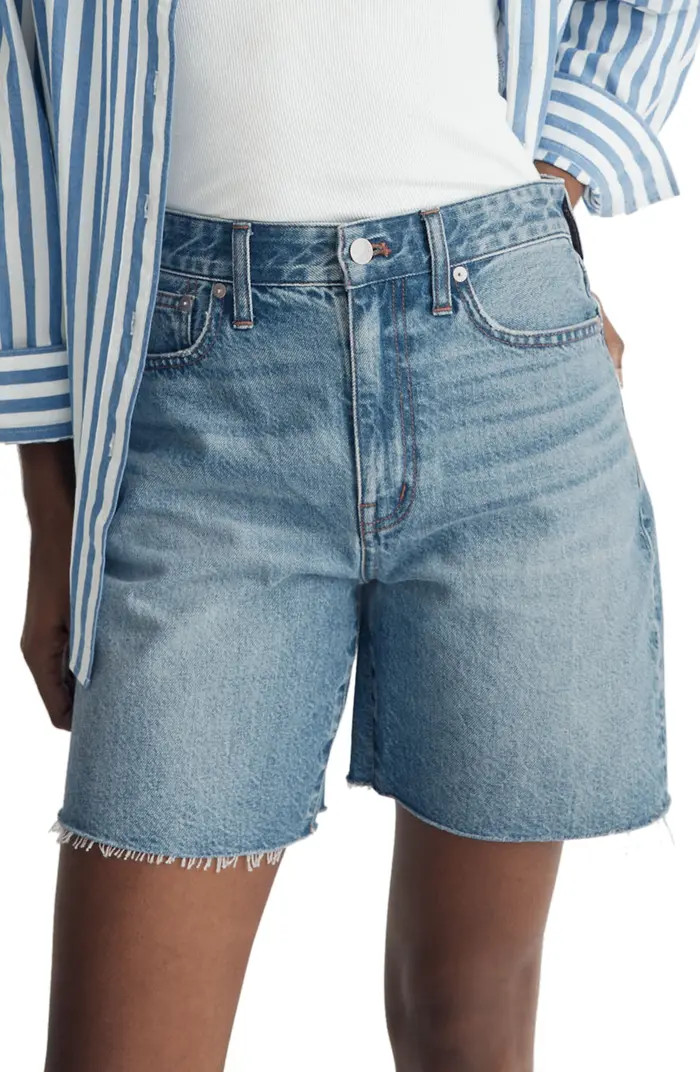 Baggy Raw Hem Jean Shorts | Nordstrom