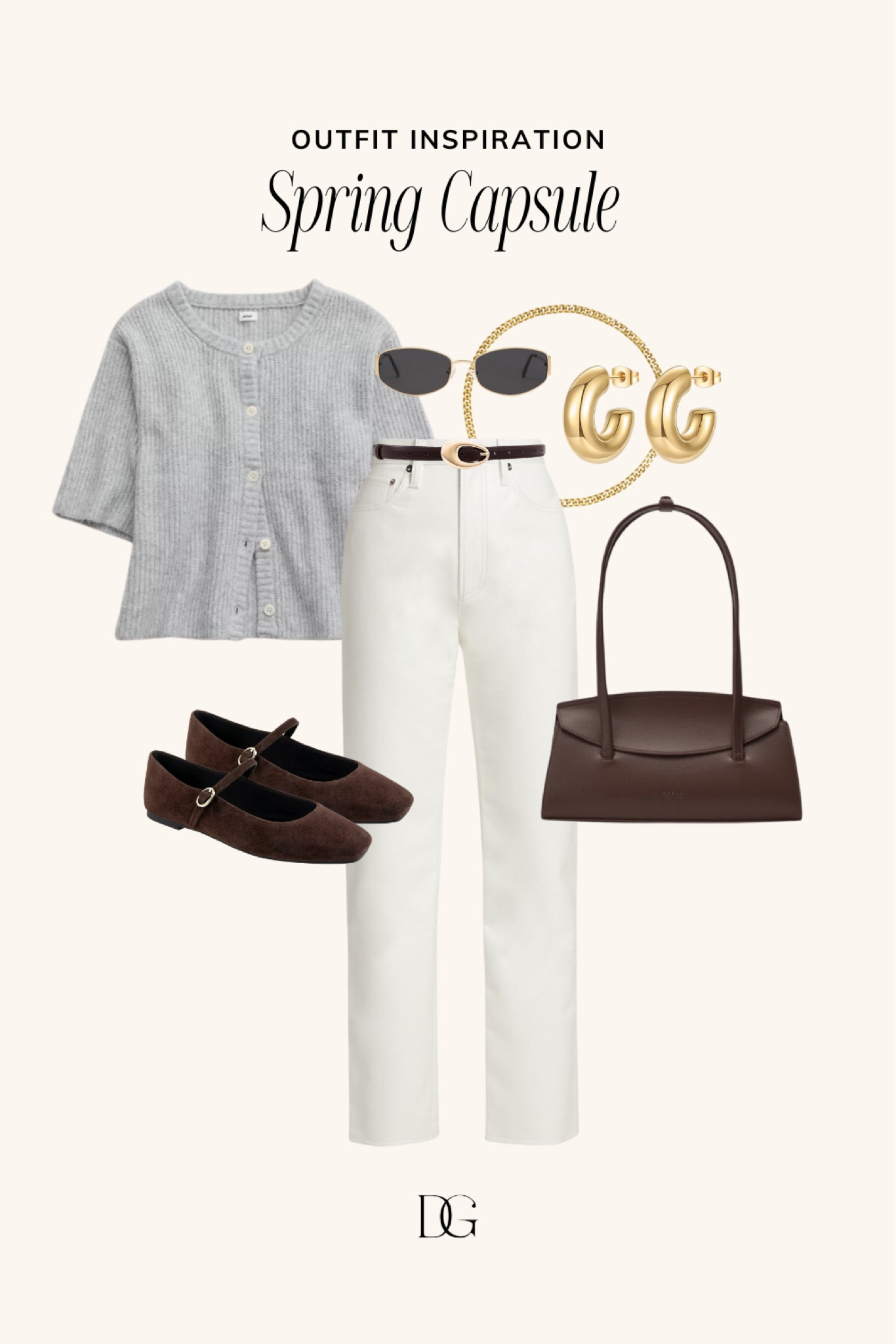 Spring Capsule Wardrobe for 2025 // Capsule wardrobe, spring outfits, spring outfit, spring staples, spring fashion, elevated spring outfit, casual spring outfit, simple spring outfit, neutral spring outfit, ballet flats 

#LTKFindsUnder100 #LTKStyleTip #LTKSeasonal